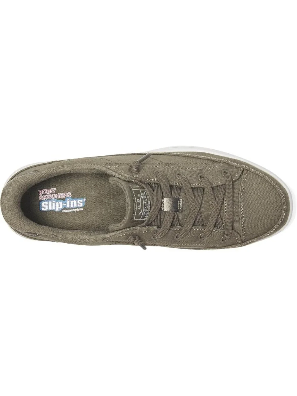 Women's Olive Tennis Shoes Classic Pull On Low Top Athletic Running Sneaker
